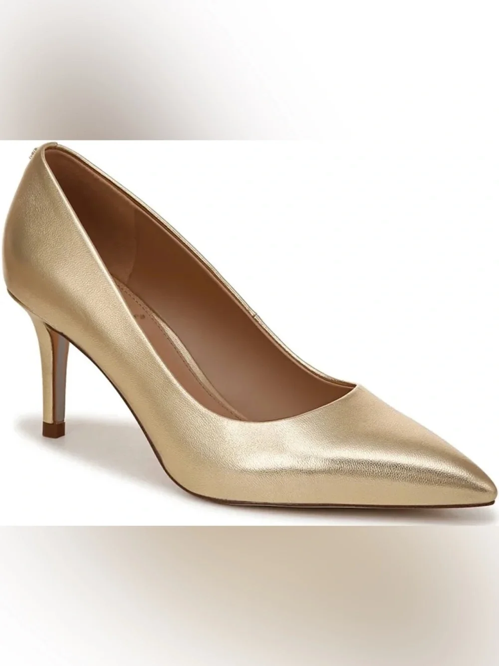 SAM EDELMAN VIENNA AMBER GOLD PUMPS 8.5